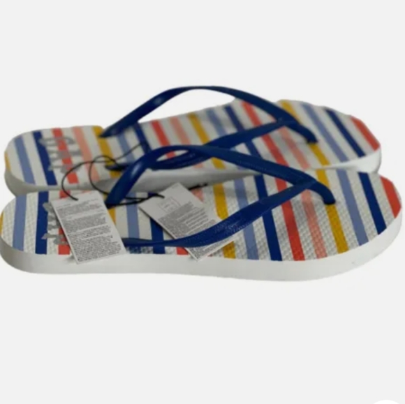 Gap Women's Multi Stripe Flip Flop sz 7 - Picture 3 of 5